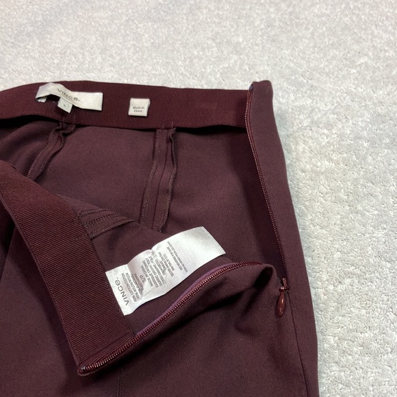Vince maroon side zip seamed pants - Picture 3 of 9